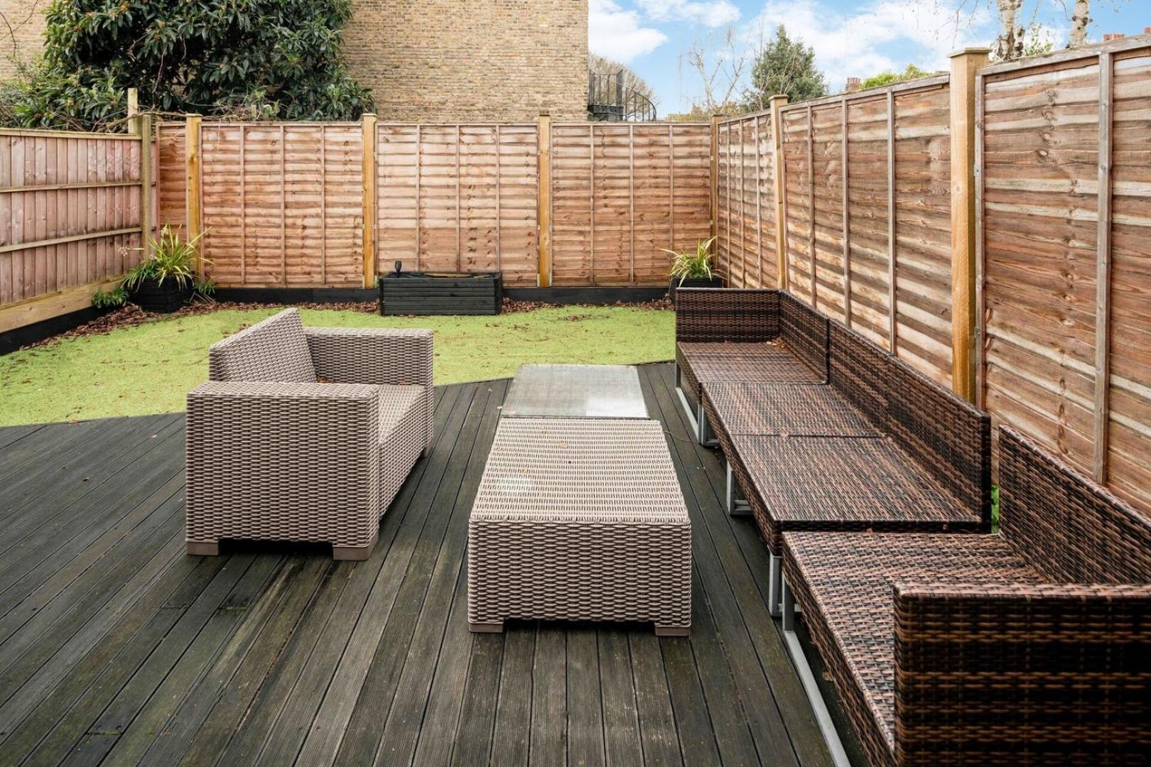 Ferienhaus Stylish 3b Fulham Flat W/garden Near Thames & Tube London